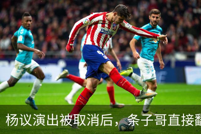 杨议演出被取消后，条子哥直接翻脸开怼